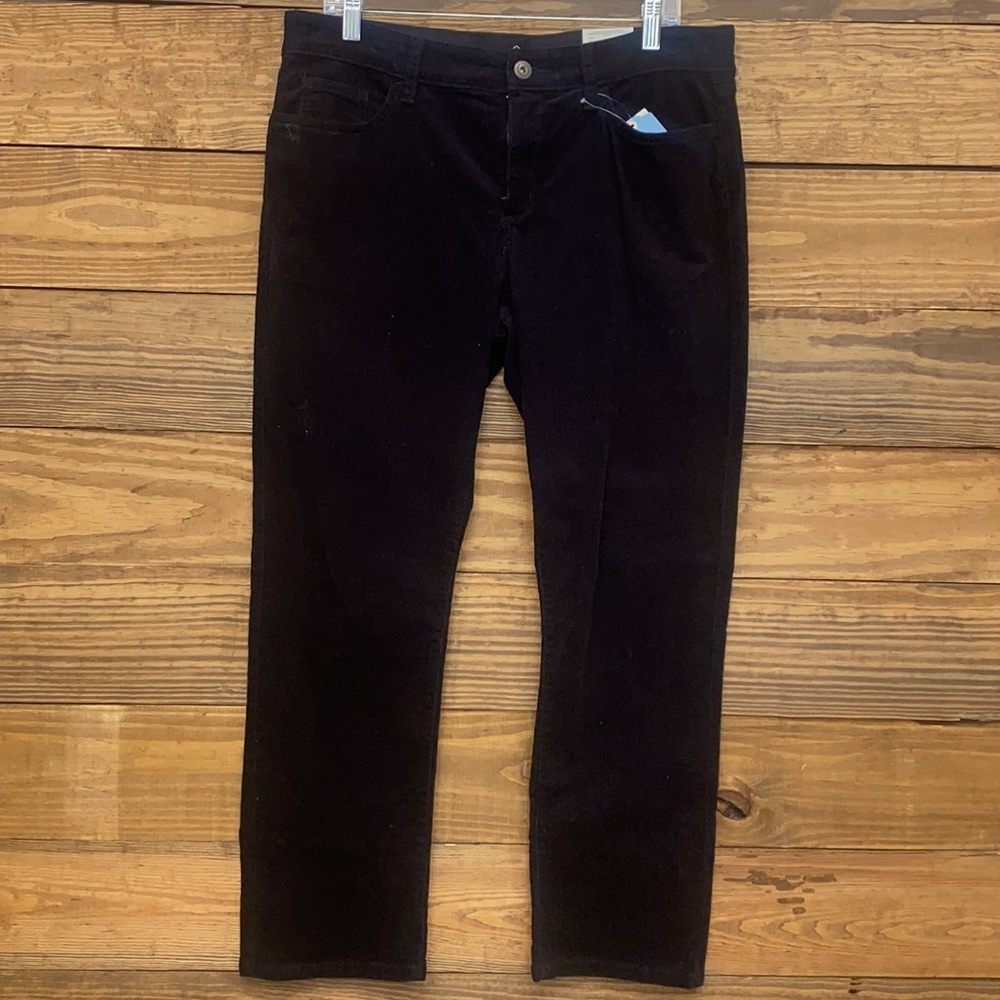 St. John's Bay Womens Mid Rise Straight Corduroy Pant